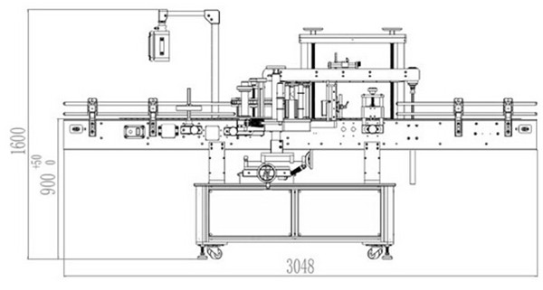 Details der doppelseitigen Etikettiermaschine für automatische Vorder- und Rückseite