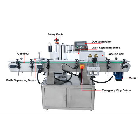 Automatische Etikettiermaschine für Soßenglasflaschen