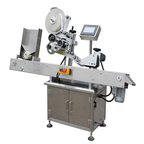 Benchtop Etikettiermaschine halbautomatische runde Flaschen Etikettierer ...