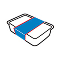 Mehrseitiger Etikettierer (ein Etikett)