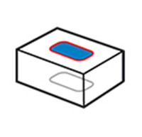 Oberer und unterer Etikettierer